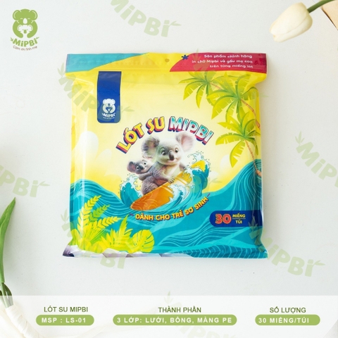 MIPBI - LÓT PHÂN SU SƠ SINH 30 MIẾNG LS-01