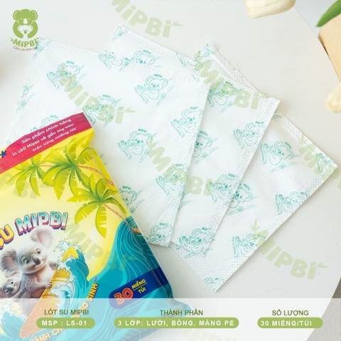 MIPBI - LÓT PHÂN SU SƠ SINH 30 MIẾNG LS-01