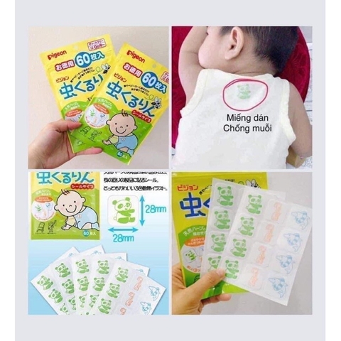 PIGEON - MIẾNG DÁN CHỐNG MUỖI CÔN TRÙNG 60PCS