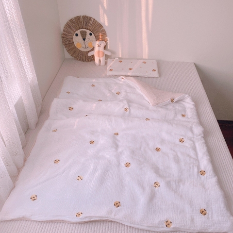 MONONA - CHĂN BÔNG THÊU RUỘT RỜI 100*130