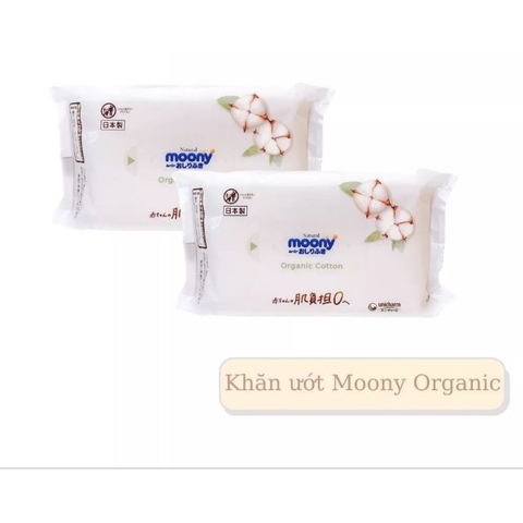 MOONY  - KHĂN GIẤY ƯỚT NATURAL ORGANIC