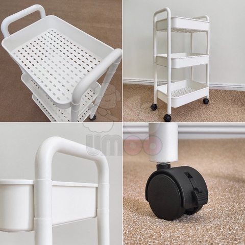 UMOO - KỆ ĐA NĂNG CÓ BÁNH XE 3 TẦNG UM-09153