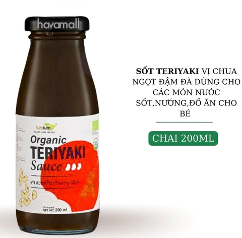 TERIYAKI - 1Y+NƯỚC SỐT HỮU CƠ SAUCE LUMLUM