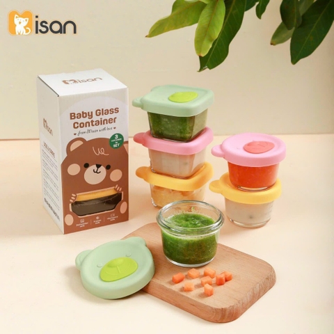 MISAN - HŨ TRỮ THỦY TINH NẮP SILICONE