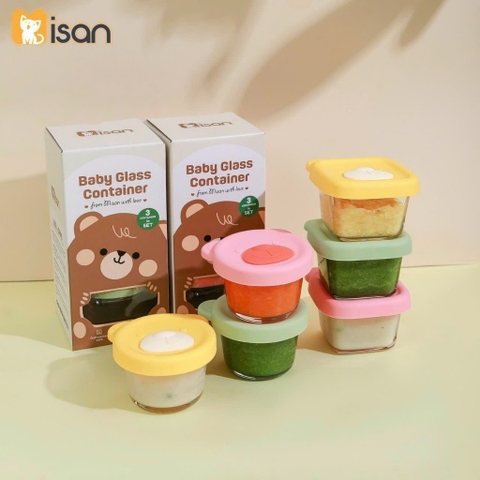 MISAN - HŨ TRỮ THỦY TINH NẮP SILICONE