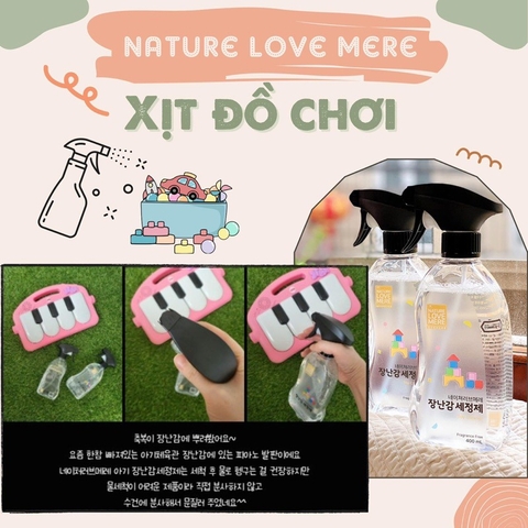 NATURE LOVE MERE - XỊT SÁT KHUẨN ĐỒ CHƠI BỀ MẶT