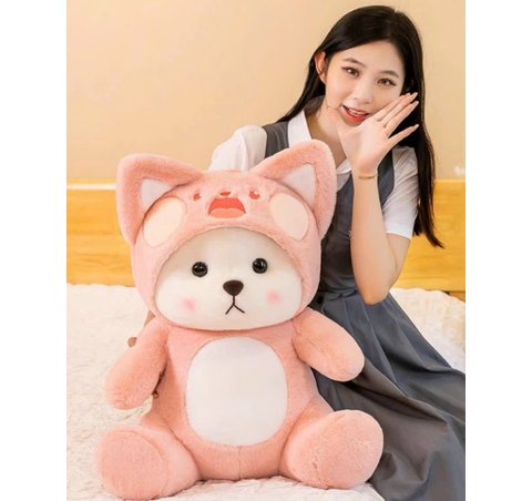 MERU - GẤU BÔNG CÁO HỒNG LENA LINABELL