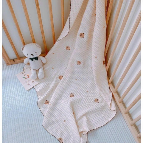 MONONA - CHĂN SỢI TRE WAFFLE 90*130