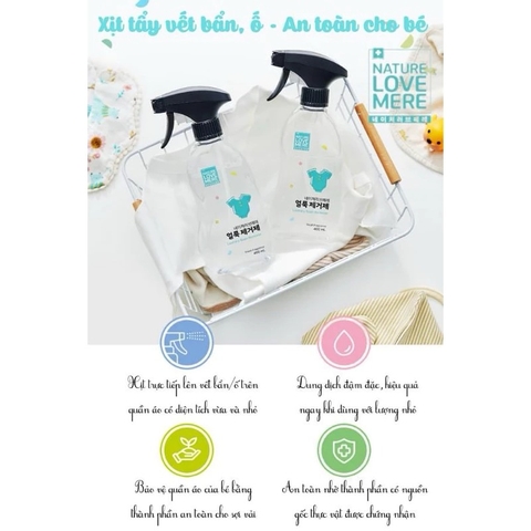 NATURE LOVE MERE - XỊT TẨY Ố VẾT BẨN QUẦN ÁO YẾM