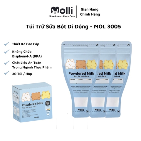 MOLLI - TÚI TRỮ SỮA BỘT 30PCS