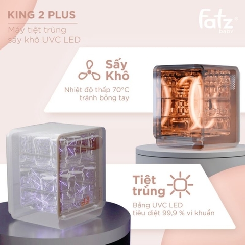 FATZ -MÁY TIỆT TRÙNG SẤY KHÔ UVC-LED KING 2 PLUS