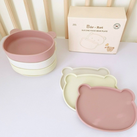 BARROT - ĐĨA GẤU SILICONE KÈM NẮP