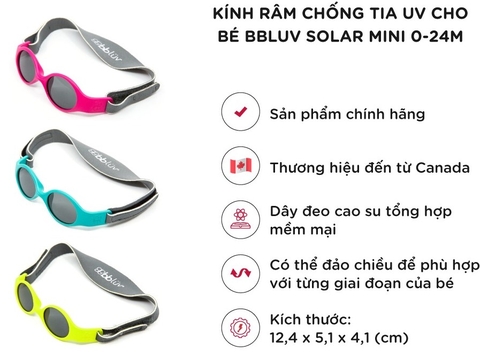 BBLUV - KÍNH RÂM CHỐNG TIA UV SOLAR MINI