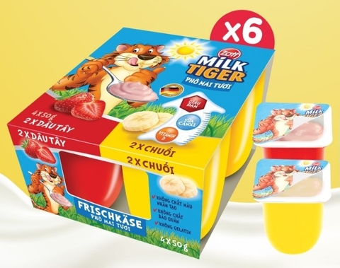 ZOTT - 6M+PHÔ MAI TƯƠI MILK TIGER