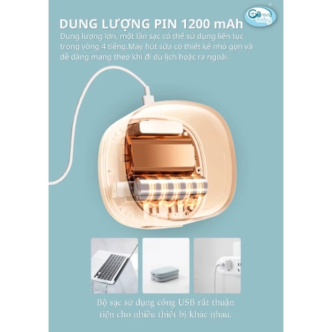 GB BABY - MÁY HÚT SỮA ĐIỆN ĐÔI RH-3188