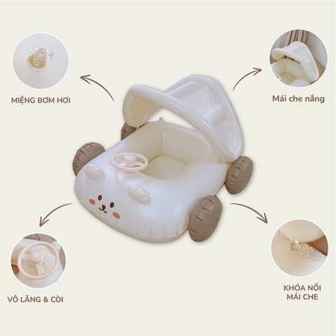 BARROT - PHAO BƠI Ô TÔ CÓ MÁI CHE