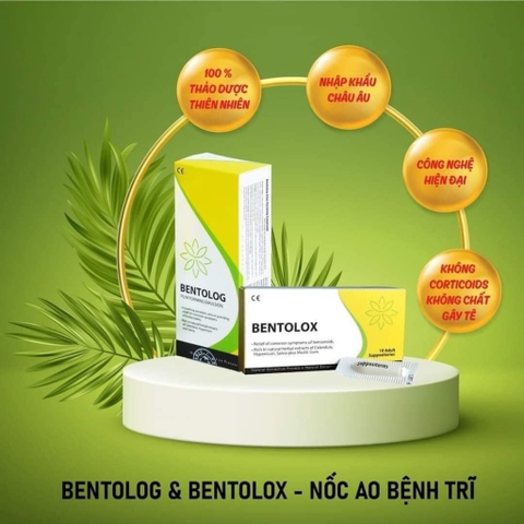 BENTOLOX - VIÊN ĐẶT GIẢM TRĨ VÀ BẢO VỆ NIÊM MẠC TRỰC TRÀNG