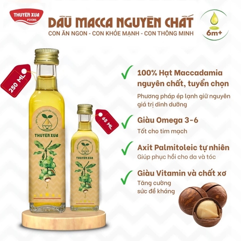 THUYỀN XƯA - 6M+DẦU MACCA NGUYÊN CHẤT