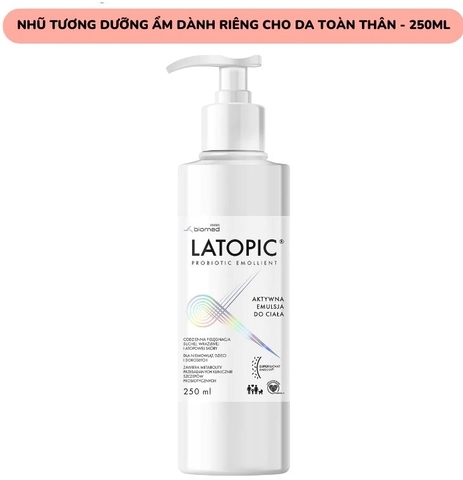 LATOPIC - NHŨ TƯƠNG DƯỠNG ẨM DỊU NGỨA DỊ ỨNG KÍCH ỨNG TOÀN THÂN