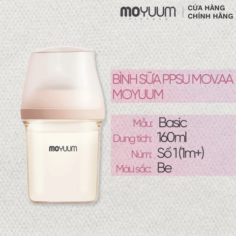 MOYUUM - BÌNH SỮA PPSU MOV.AA BASIC