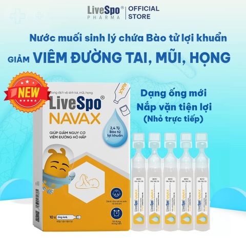 LIVESPO - DDVS TAI MŨI HỌNG NAVAX 2,4 TỶ BÀO TỬ LỢI KHUẨN