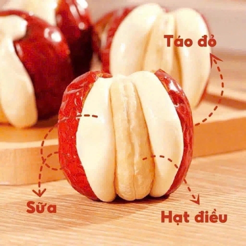 KAZA - TÁO KẸP SỮA HẠT ĐIỀU LẠC ĐÀ