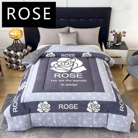 HP - CHĂN COCO ROSE LÔNG THỎ 2mx2m2