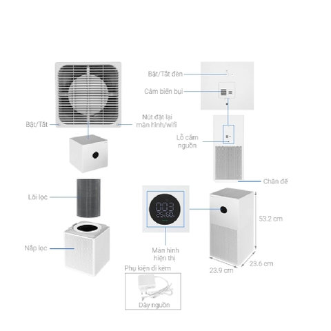 XIAOMI - MÁY LỌC KHÔNG KHÍ SMART AIR PURIFIER 4 LITE