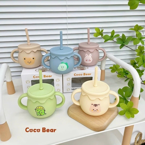 COCO BEAR - CỐC TẬP UỐNG SILICONE