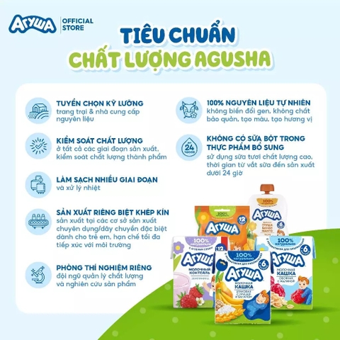 AGUSHA - 12M+SỮA LẮC HOA QUẢ