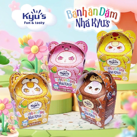 KYU'S - 8M+BÁNH ĂN DẶM KHÁM PHÁ BABY THREE