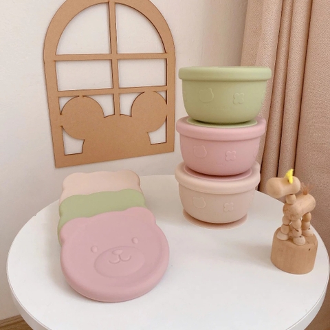 BARROT - BÁT GẤU SILICONE KÈM 2 NẮP