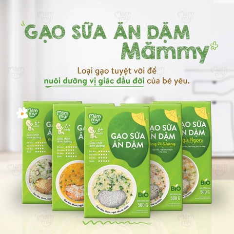 MAMMY - 6M+GẠO SỮA ĂN DẶM