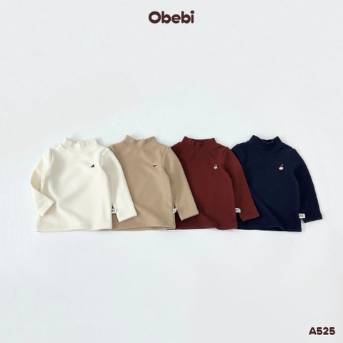 OBEBI - ÁO GIỮ NHIỆT GIÀY CỔ CAO THÊU HÌNH (73-120)