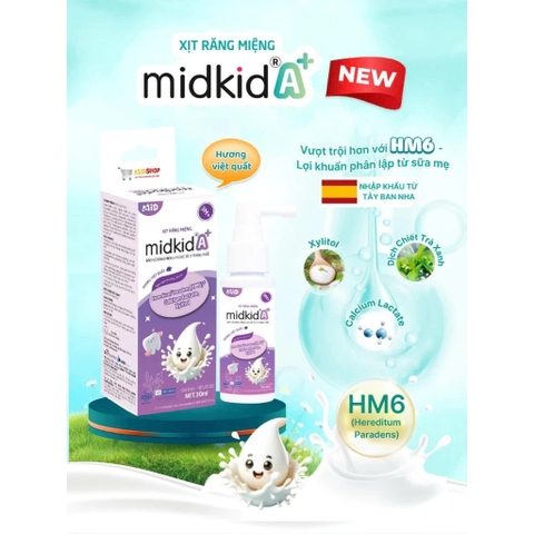 MIDKID - 3M+XỊT CHỐNG SÂU RĂNG MIỆNG A+