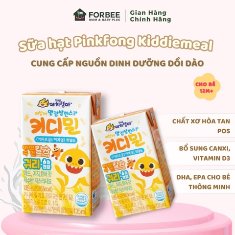 KIDDIEMEAL - 1Y+SỮA HẠT NGŨ CỐC PINKFONG