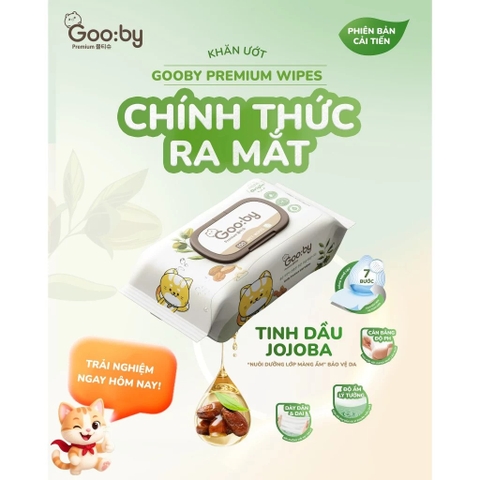 GOOBY - KHĂN ƯỚT PREMIUM KHÔNG CỒN