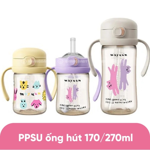 MOYUUM - BÌNH TẬP UỐNG NẮP BẬT