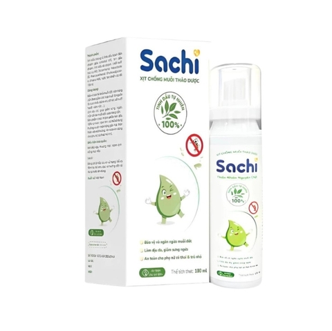 SACHI - 6M+XỊT CHỐNG MUỖI THẢO DƯỢC