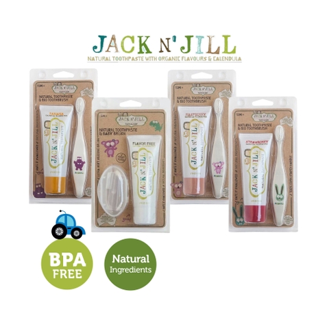 JACK N' JILL ÚC - SET BÀN CHẢI VÀ KEM ĐÁNH RĂNG