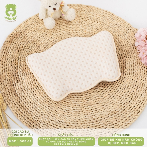 MIPBI - GỐI CAO SU NON CHỐNG BẸP ĐẦU GCS-01