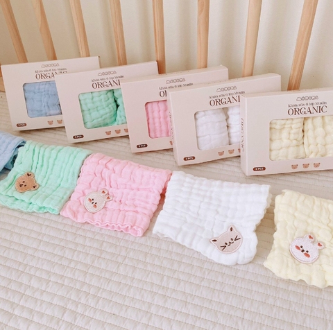 MONONA - SET 3 KHĂN SỮA 6 LỚP XÔ XÙ