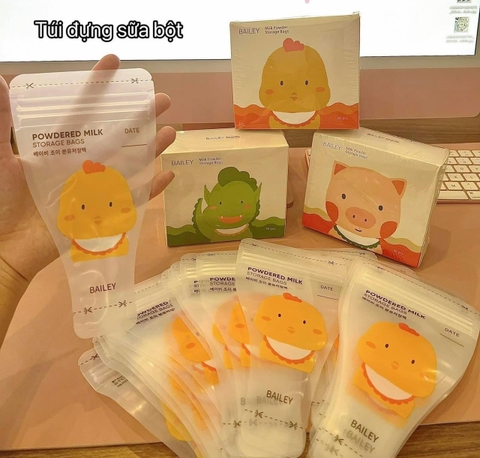 BAILEY - TÚI TRỮ SỮA BỘT 2 ĐẦU HÌNH THÚ
