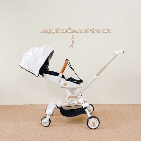 MONMON - XE ĐẨY ĐẢO CHIỀU GẤP GỌN BẢN CAO CẤP