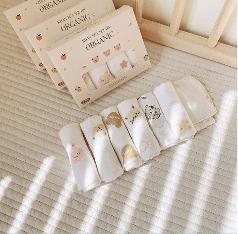 MONONA - SET 5 KHĂN SỮA SỢI TRE 30*30