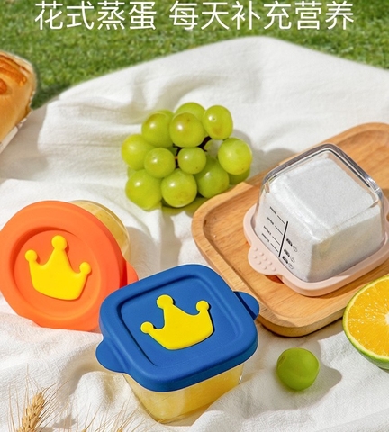 KK - HỘP TRỮ VƯƠNG MIỆN THỦY TINH NẮP SILICONE