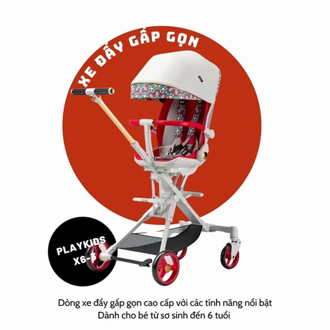 PLAYKIDS - XE ĐẨY GẤP GỌN X6-3