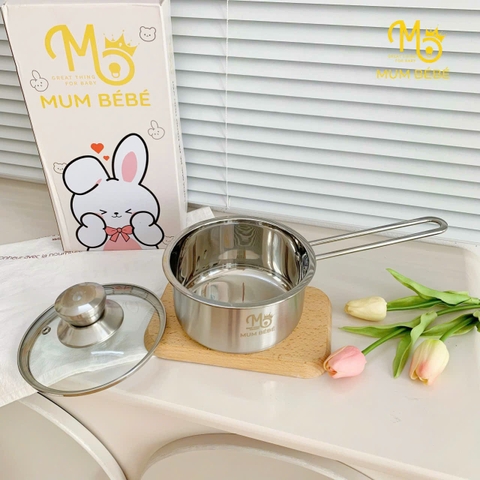 MUM BEBE - NỒI QUÁNH INOX 304 - 14CM