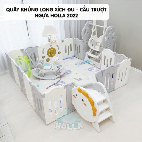 HOLLA - QUÂY BÓNG NHỰA KHỦNG LONG FULL