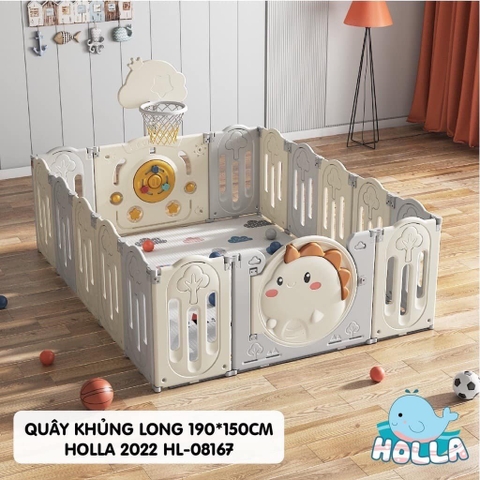 HOLLA - QUÂY BÓNG NHỰA KHỦNG LONG